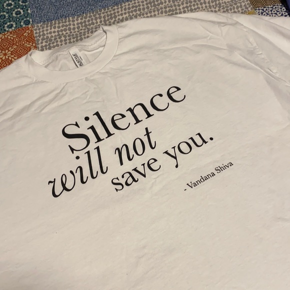 Philadelphia Print Works “Silence” T Shirt - Picture 1 of 3